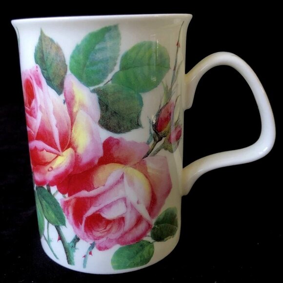 Roy Kirkham “English Rose” Fine Bone China Coffee/Tea Mug Vintage 1992 - Picture 1 of 9
